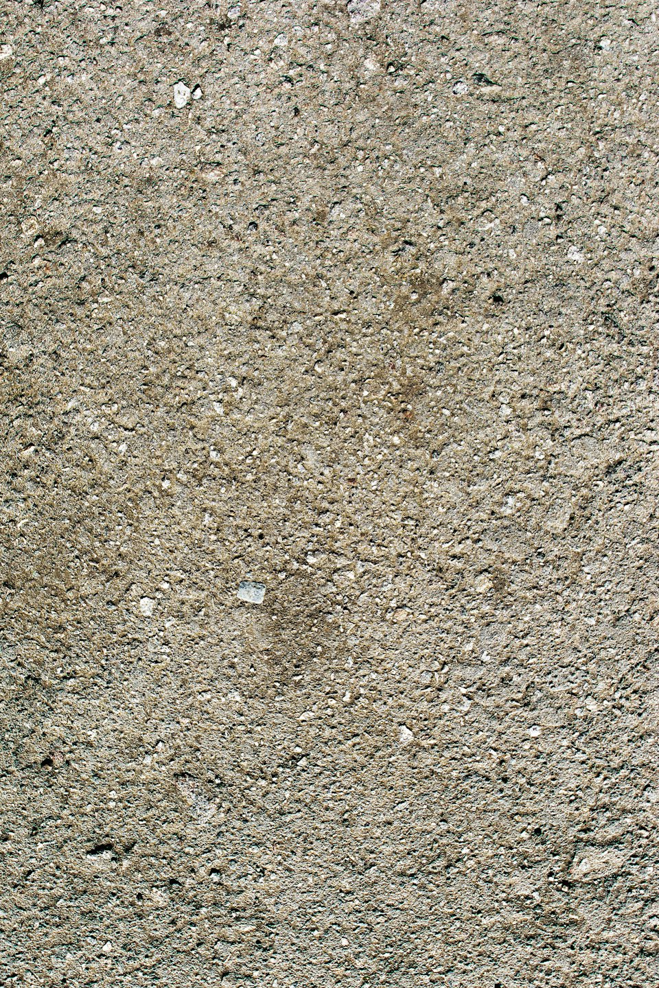 Rough textured concrete surface with light grey and tan aggregate.